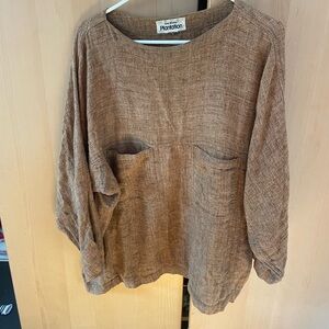 Issey Miyake Tan Women's Blouse